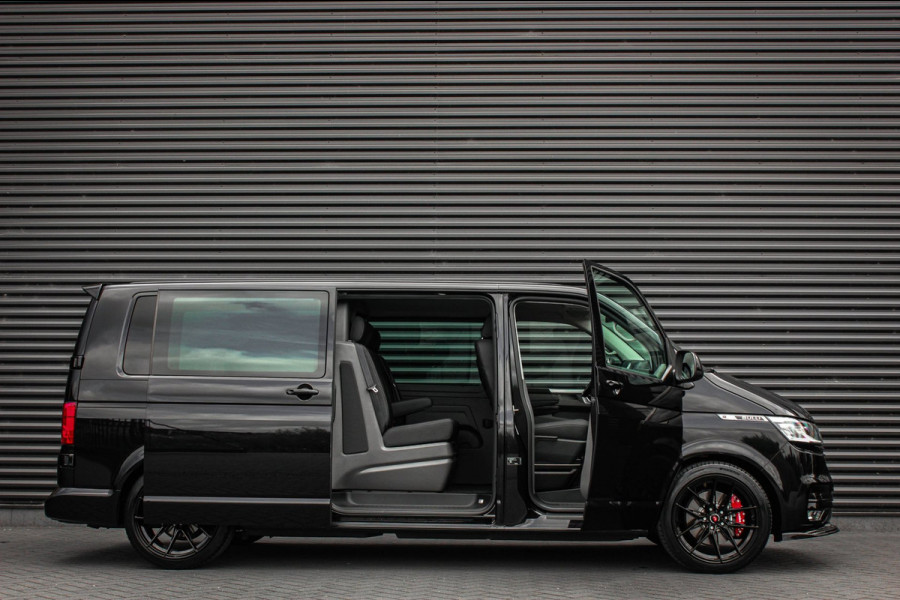 Volkswagen Transporter 2.0 TDI L2H1 204PK BULLI DC DUBBEL CABINE / JB-EDITION / FULL OPTIONS / LEDER BEKLEDING / FULL BLACK /APPLE