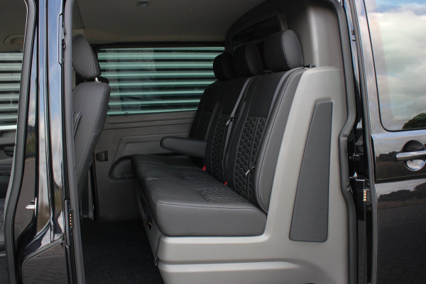 Volkswagen Transporter 2.0 TDI L2H1 204PK BULLI DC DUBBEL CABINE / JB-EDITION / FULL OPTIONS / LEDER BEKLEDING / FULL BLACK /APPLE