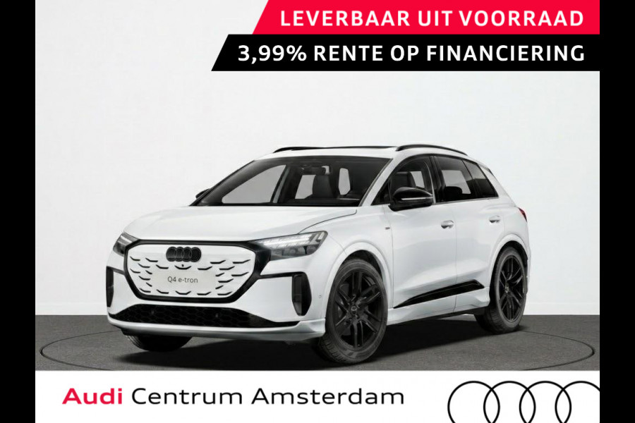 Audi Q4 e-tron S edition e-tron 82 kWh 286 pk | Techniekpakket plus | Optiekpakket zwart-glanzend | Glazen panoramadak | Trekhaak |