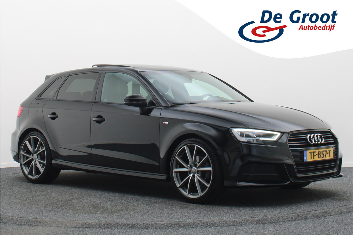 Audi A3 Sportback 1.5 TFSI CoD Sport S Line Edition Leder/Stof, Virtual Cockpit, Panoramadak, Cruise, Bluetooth, LED, DAB, 19''