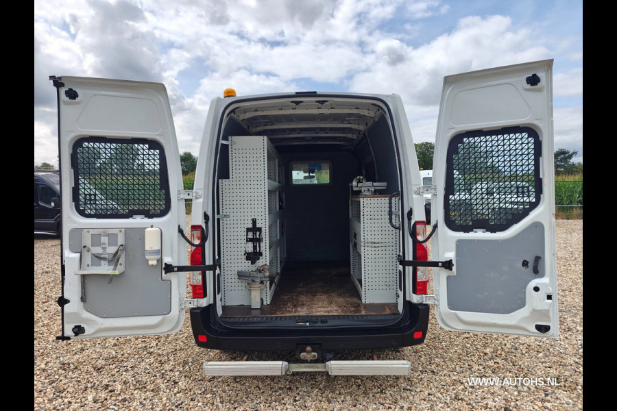 Renault Master T35 2.3 dCi 135 L2H2+ werkplaats inrichting , Euro 6 , 1e Eig , 140 PK , Apk 4- 2027 , Camera , leuke bus.