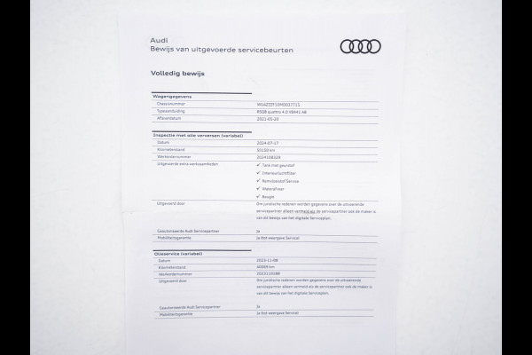 Audi RS Q8 4.0 TFSI Quattro * PANO | MILLTEK-EXHAUST | CERAMIC-BRAKES | CARBON-PACK | LEATHER | MEMORY-PACK | 4-WHEEL-STEERING | AIRSUSPENSION | BANG&OLUFSEN | ADAPTIVE-CRUISE | BLINDSPOT | TOPVIEW | SOFTCLOSE |  ....