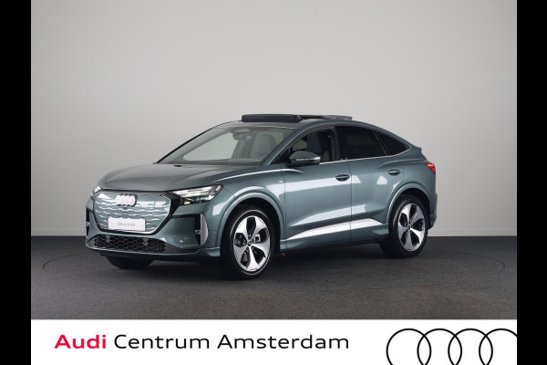 Audi Q4 Sportback e-tron S-edition Quattro 82 KWh 340 pk | Techniekpakket Pro | Glazen panoramadak | elektrische stoelen |  head-up display |