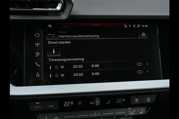 Audi A3 Sportback 45 TFSI e S edition Competition | Panoramadak | 5 jr Garantie | HUD | Sonos Sound | Camera | Ambiance interieur | Active Cruise | S-Seats + Memory | Stoelverwarming | Keyless |