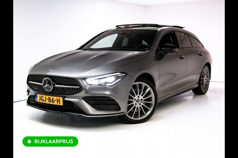 Mercedes-Benz CLA-Klasse Shooting Brake 250 e AMG Line Night Pack 218 PK | Panoramadak | Afn. trekhaak | Stoelverwarming | Navigatie | Sfeerverlichting Camera, Car-play, , Multibeam led, 19"LMV
