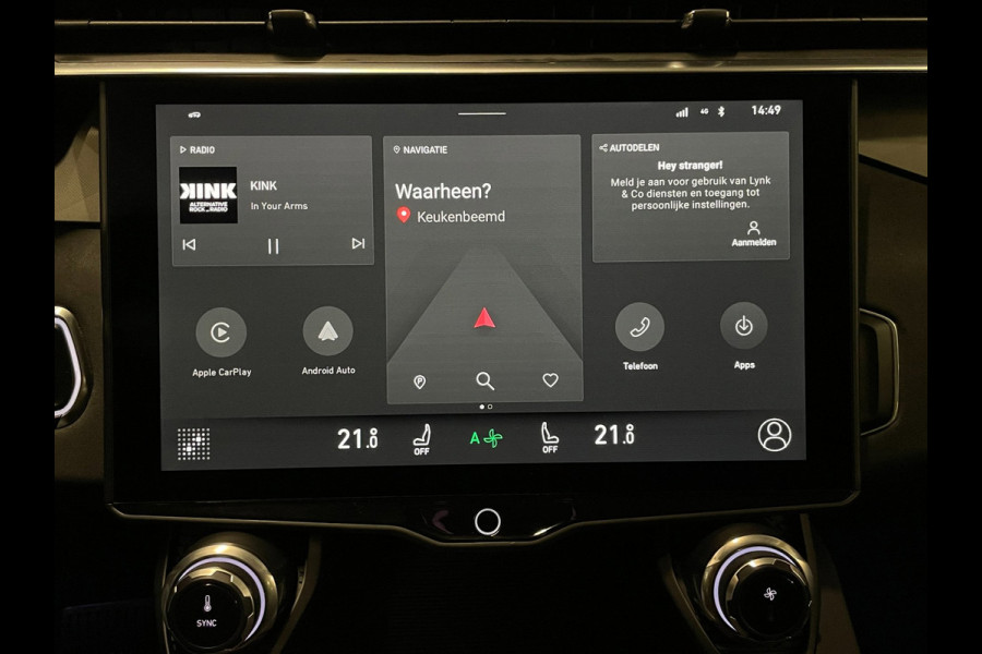 Lynk & Co 01 1.5|PHEV|BLACK|TREKHAAK|PANO|ACC|CAMERA|ANDROID/CARPLAY|STOELVERW|INFINITY AUDIO|MEMORY|ELEK. A-KLEP + INTERIEUR|NAP|