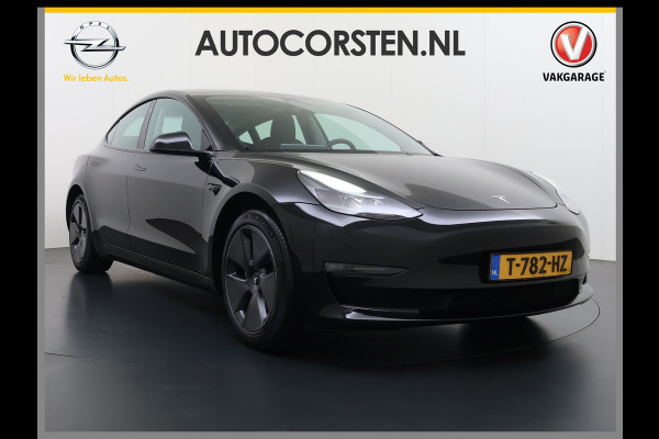 Tesla Model 3 Long Range RWD 75 kWh SOH 93% Warmtepomp Panoramadak Navi Camera's Leder Memory Stuur+Stoelverwarming Traffic-Aware Cruise Control AMD Ryzen™ Elek.Achterklep Led