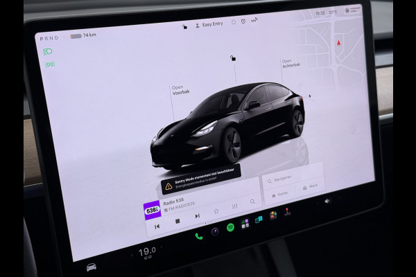 Tesla Model 3 Long Range RWD 75 kWh SOH 93% Warmtepomp Panoramadak Navi Camera's Leder Memory Stuur+Stoelverwarming Traffic-Aware Cruise Control AMD Ryzen™ Elek.Achterklep Led