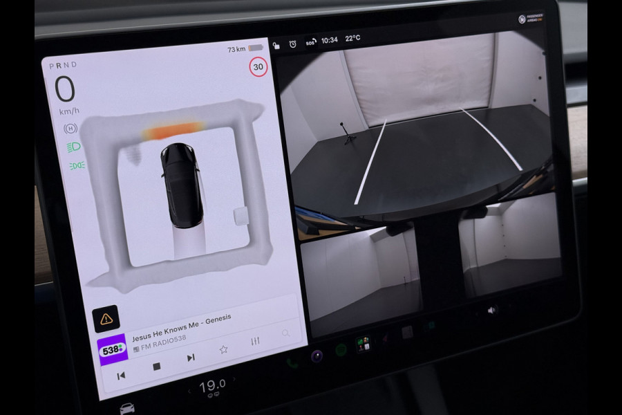 Tesla Model 3 Long Range RWD 75 kWh SOH 93% Warmtepomp Panoramadak Navi Camera's Leder Memory Stuur+Stoelverwarming Traffic-Aware Cruise Control AMD Ryzen™ Elek.Achterklep Led