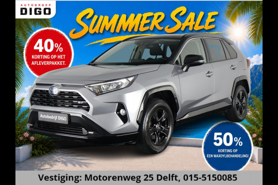 Toyota RAV4 2.5 HYBRID BI-TONE BLACKSTYLE GARANTIE 9-2030* GARANTIE TOT 09-2030! . PARKEERSENSOREN VOOR & ACHTER . APPLE CARPLAY & ANDRIOD AUTO .