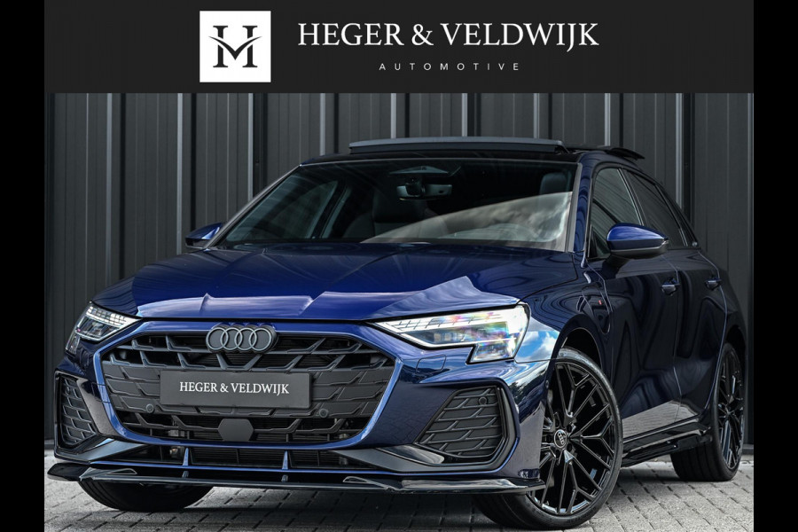 Audi A3 Sportback 45 TFSI e S edition Competition | Panoramadak | 5 jr Garantie | HUD | Sonos Sound | Camera | Ambiance interieur | Active Cruise | S-Seats + Memory | Stoelverwarming | Keyless |