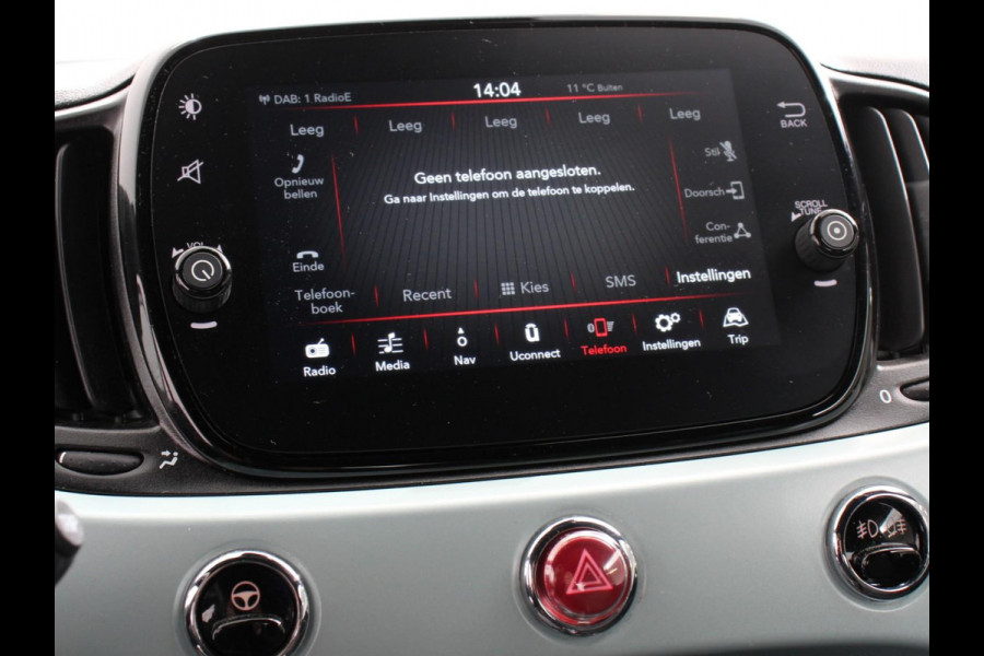 Fiat 500C 1.0 Hybrid Bellavita Navigatie Apple Carplay Android Auto Parkeersensoren Climate Control Lichtmetalen velgen Bluetooth