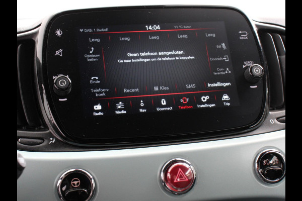 Fiat 500C 1.0 Hybrid Bellavita Navigatie Apple Carplay Android Auto Parkeersensoren Climate Control Lichtmetalen velgen Bluetooth