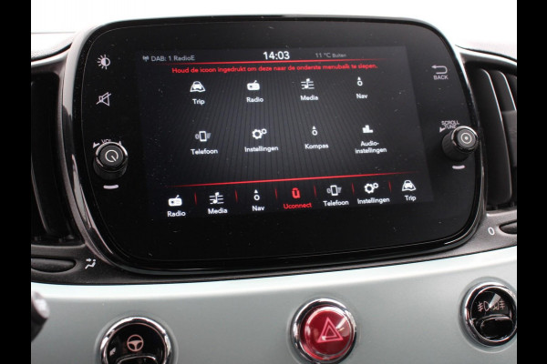 Fiat 500C 1.0 Hybrid Bellavita Navigatie Apple Carplay Android Auto Parkeersensoren Climate Control Lichtmetalen velgen Bluetooth