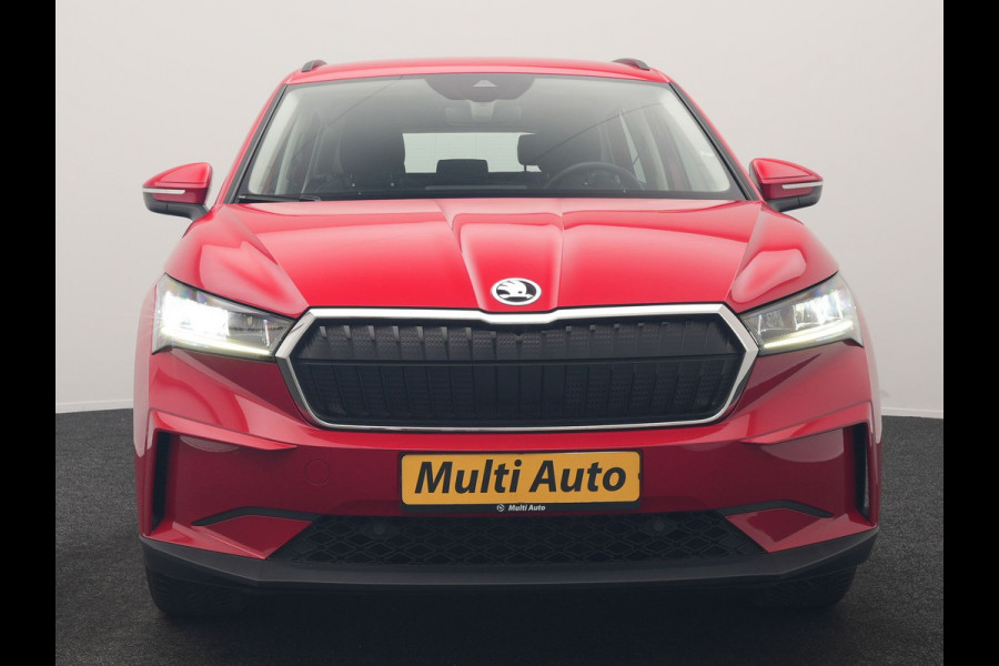 Škoda ENYAQ iV 50 Comfort 55 kWh Dealer O.H | Adaptive Cruise | Camera | Crystal LED | Apple Carplay | Sportstoelen Verwarmd | BLIS | Virtual | Navigatie | DAB | 19"L.M |