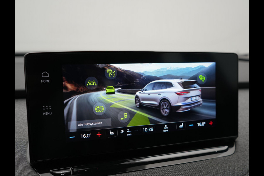Škoda ENYAQ iV 50 Comfort 55 kWh Dealer O.H | Adaptive Cruise | Camera | Crystal LED | Apple Carplay | Sportstoelen Verwarmd | BLIS | Virtual | Navigatie | DAB | 19"L.M |