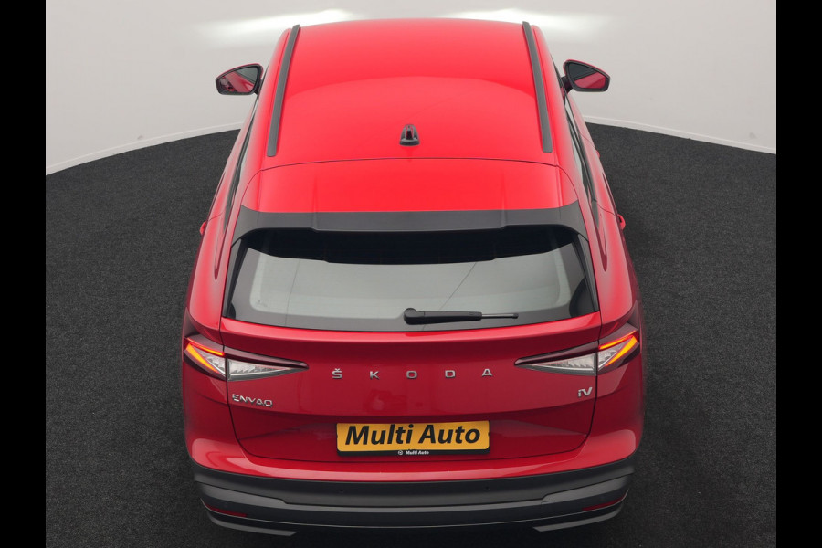 Škoda ENYAQ iV 50 Comfort 55 kWh Dealer O.H | Adaptive Cruise | Camera | Crystal LED | Apple Carplay | Sportstoelen Verwarmd | BLIS | Virtual | Navigatie | DAB | 19"L.M |