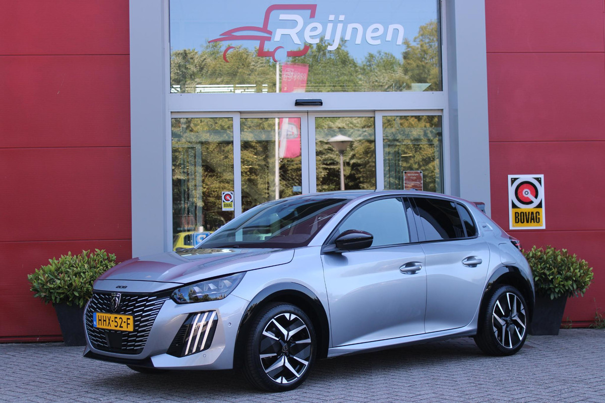 Peugeot 208 1.2 Hybrid 145PK AUTOMAAT GT | CAMERA VOOR + ACHTER | NAVIGATIE | DRAADLOZE APPLE CARPLAY/ANDROID AUTO | FULL LED KOPLAMPEN | LICHTMETALEN VELGEN 17" | DODEHOEK DETECTIE | DRAADLOZE TELEFOONLADER | KEYLESS ENTRY/START | DAB+ RADIO | ADAPTIVE CRUISE CONTROL | CLIMATE CONTROL |