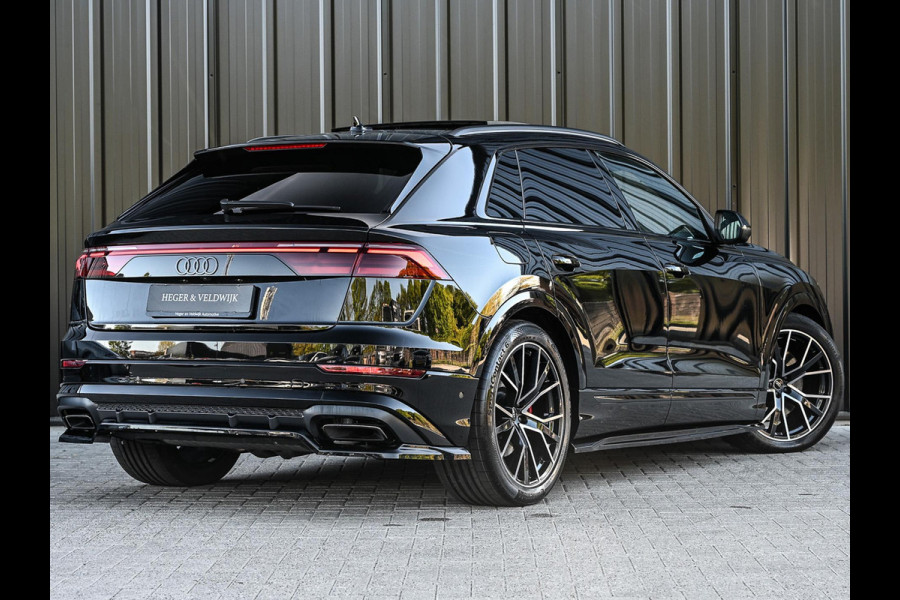Audi Q8 55 TFSI e quattro Pro Line S Memory seats | 360 Camera | Keyless | Soft close | Adaptive cruise | Panoramadak | B&O sound | Achterbank verwarmd | Ambiance interieur | El. trekhaak