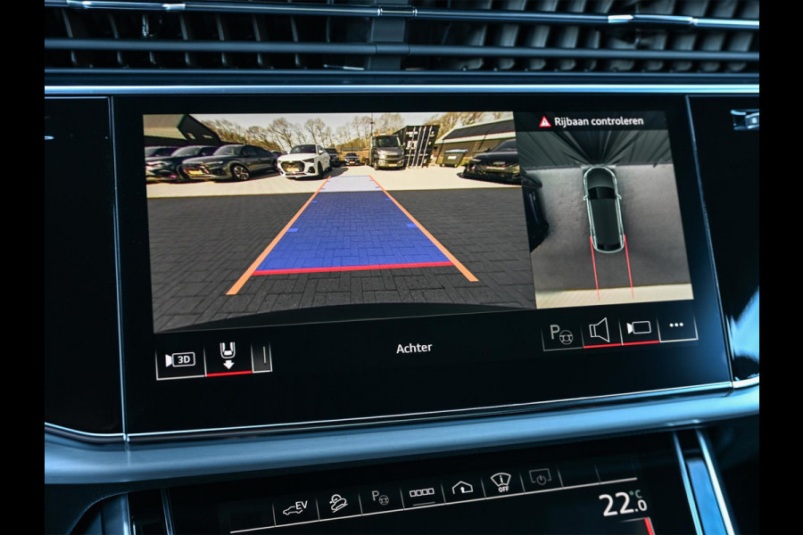 Audi Q8 55 TFSI e quattro Pro Line S Memory seats | 360 Camera | Keyless | Soft close | Adaptive cruise | Panoramadak | B&O sound | Achterbank verwarmd | Ambiance interieur | El. trekhaak