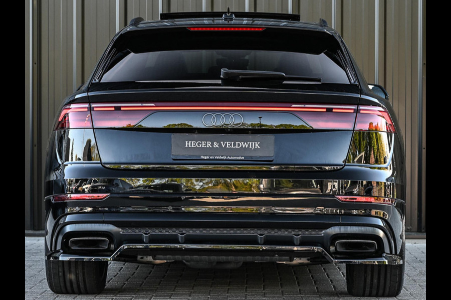 Audi Q8 55 TFSI e quattro Pro Line S Memory seats | 360 Camera | Keyless | Soft close | Adaptive cruise | Panoramadak | B&O sound | Achterbank verwarmd | Ambiance interieur | El. trekhaak
