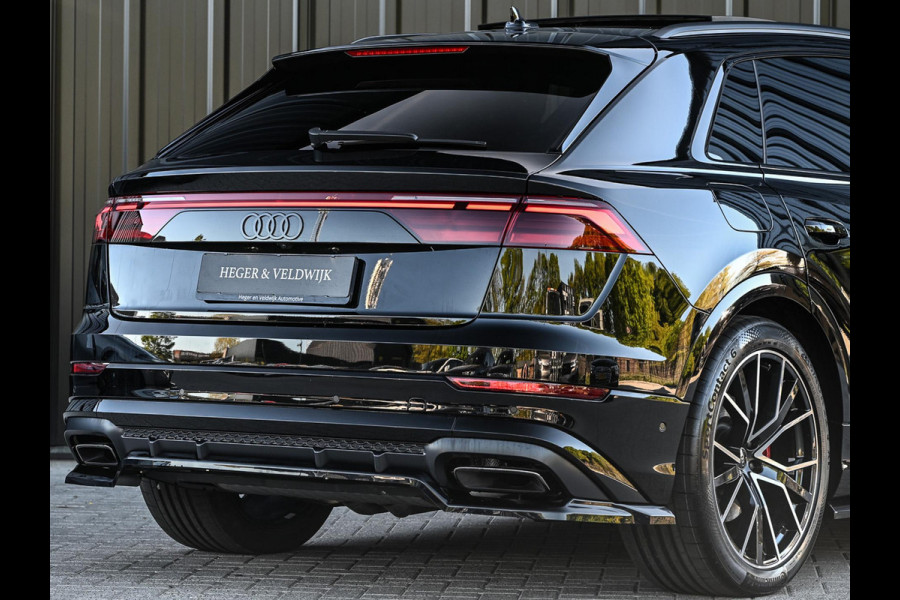 Audi Q8 55 TFSI e quattro Pro Line S Memory seats | 360 Camera | Keyless | Soft close | Adaptive cruise | Panoramadak | B&O sound | Achterbank verwarmd | Ambiance interieur | El. trekhaak