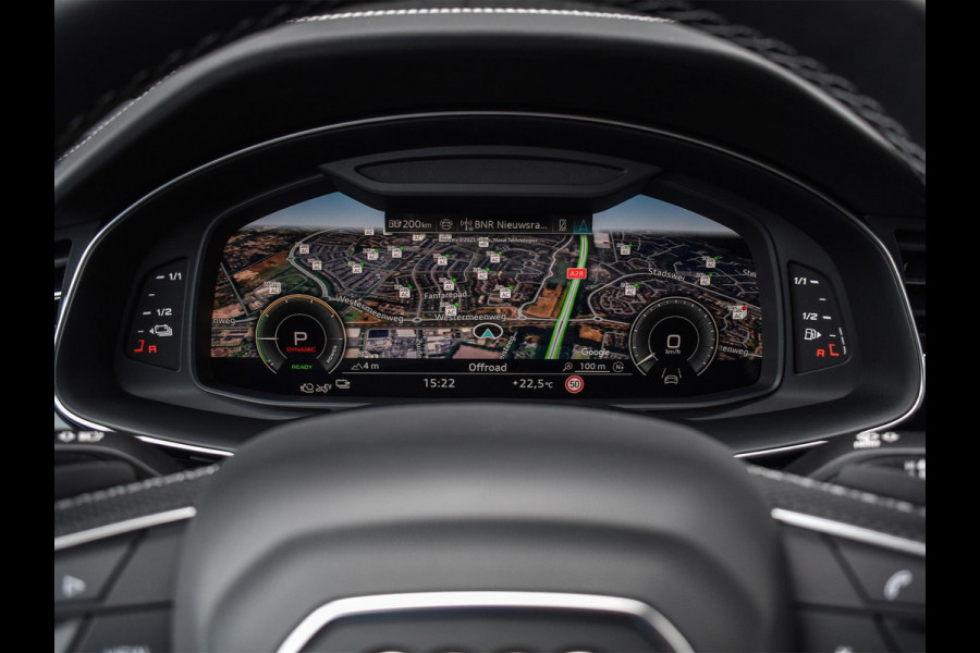 Audi Q8 55 TFSI e quattro Pro Line S Memory seats | 360 Camera | Keyless | Soft close | Adaptive cruise | Panoramadak | B&O sound | Achterbank verwarmd | Ambiance interieur | El. trekhaak