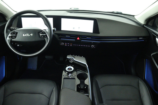 Kia Ev6 Plus 77.4 kWh (100% Soh, STUUR-/STOELVERWARMING, ADAPTIEVE CRUISE, AUTOPILOT, CAMERA, SFEERVERLICHTING, LEDER, MEMORY)