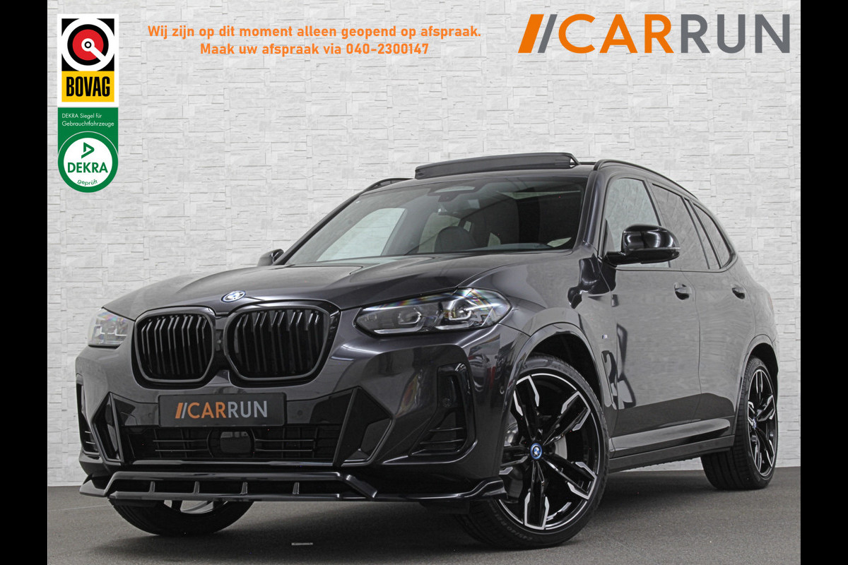 BMW iX3 M-Sport | Sophisto Grey! | Panorama | ACC | Leder | Memory | El. Trekhaak | 97.6% SOH | Sfeerverlichting | 3-Zone Clima | Carplay | LED | Btw auto, 35400,= ex. | Rijklaar incl. Bovag garantie!