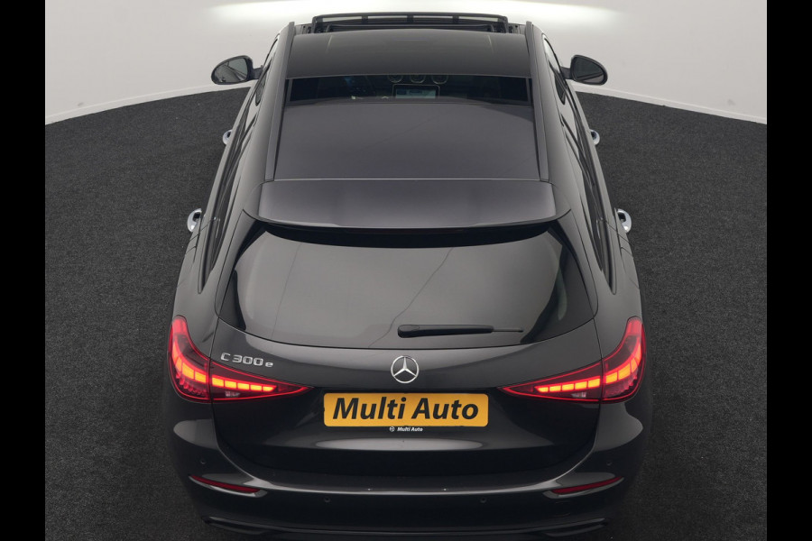 Mercedes-Benz C-Klasse Estate 300 e Avantgarde 313pk Dealer O.H | Trekhaak Af Fabriek | Panodak | Adaptive Cruise | 360 Camera | Digital LED | Lederen Sportstoelen Memory & Ventilatie | Keyless | Apple Carplay | Stoelverwarming | Pilot Assist | Stuurverwarming | Virtual | Sfeerverlichting | Navigatie | DAB | 18"L.M | Plug In Hybrid |