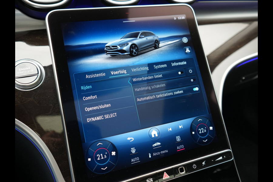 Mercedes-Benz C-Klasse Estate 300 e Avantgarde 313pk Dealer O.H | Trekhaak Af Fabriek | Panodak | Adaptive Cruise | 360 Camera | Digital LED | Lederen Sportstoelen Memory & Ventilatie | Keyless | Apple Carplay | Stoelverwarming | Pilot Assist | Stuurverwarming | Virtual | Sfeerverlichting | Navigatie | DAB | 18"L.M | Plug In Hybrid |