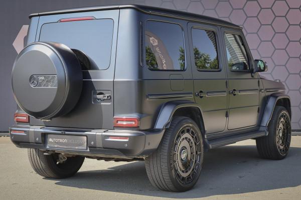 Mercedes-Benz G-Klasse 580 EQ | G63 PAKKET | MANUFAKTUR | SUPERIOR LINE | AMG LINE | COMFORT PAKKET | MASSAGE | VOSSEN VELGEN | ADAPTIVE CRUISE | MATZWART | STOELVERKOELING/VERWARMING/MASSAGE | STUURVERWARMING | BTW-AUTO