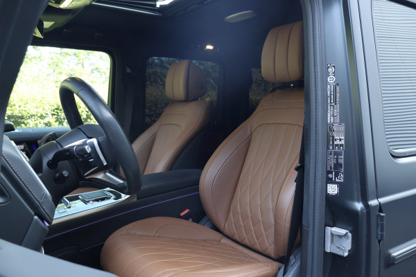 Mercedes-Benz G-Klasse 580 EQ | G63 PAKKET | MANUFAKTUR | SUPERIOR LINE | AMG LINE | COMFORT PAKKET | MASSAGE | VOSSEN VELGEN | ADAPTIVE CRUISE | MATZWART | STOELVERKOELING/VERWARMING/MASSAGE | STUURVERWARMING | BTW-AUTO