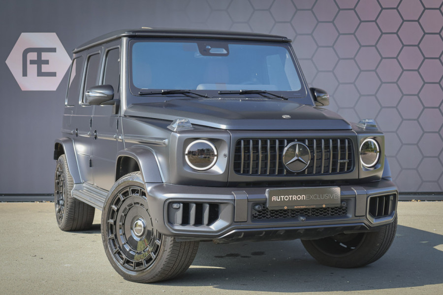 Mercedes-Benz G-Klasse 580 EQ | G63 PAKKET | MANUFAKTUR | SUPERIOR LINE | AMG LINE | COMFORT PAKKET | MASSAGE | VOSSEN VELGEN | ADAPTIVE CRUISE | MATZWART | STOELVERKOELING/VERWARMING/MASSAGE | STUURVERWARMING | BTW-AUTO