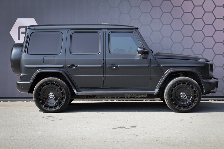 Mercedes-Benz G-Klasse 580 EQ | G63 PAKKET | MANUFAKTUR | SUPERIOR LINE | AMG LINE | COMFORT PAKKET | MASSAGE | VOSSEN VELGEN | ADAPTIVE CRUISE | MATZWART | STOELVERKOELING/VERWARMING/MASSAGE | STUURVERWARMING | BTW-AUTO