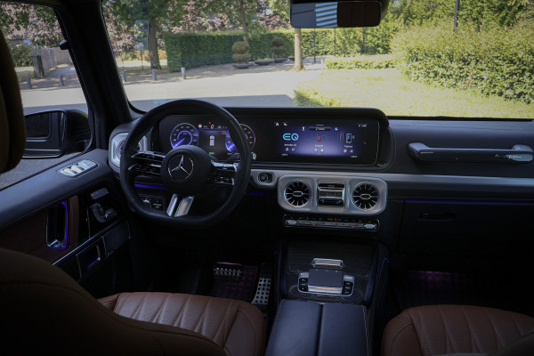 Mercedes-Benz G-Klasse 580 EQ | G63 PAKKET | MANUFAKTUR | SUPERIOR LINE | AMG LINE | COMFORT PAKKET | MASSAGE | VOSSEN VELGEN | ADAPTIVE CRUISE | MATZWART | STOELVERKOELING/VERWARMING/MASSAGE | STUURVERWARMING | BTW-AUTO
