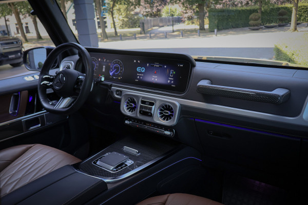 Mercedes-Benz G-Klasse 580 EQ | G63 PAKKET | MANUFAKTUR | SUPERIOR LINE | AMG LINE | COMFORT PAKKET | MASSAGE | VOSSEN VELGEN | ADAPTIVE CRUISE | MATZWART | STOELVERKOELING/VERWARMING/MASSAGE | STUURVERWARMING | BTW-AUTO