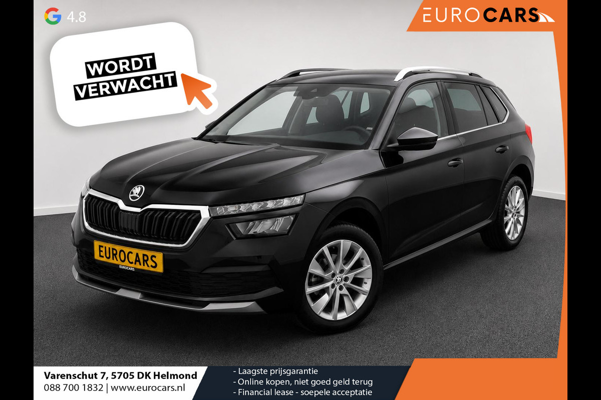 Škoda Kamiq 1.0 TSI DSG Clever Panoramadak Trekhaak Navigatie Apple Carplay Android Auto Camera Parkeerhulp Cruise Control Stoelverwarming Climate Control Lichtmetalen velgen