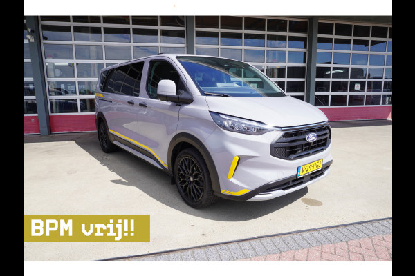 Ford Transit Custom 320L 2.0 TDCI 136PK L2H1 Trail DubbelCabine Schuifdeur L/R Nr. V090 | Airco | Adap | Navi| Camera | Blis | 20 inch LM velgen | DEMO