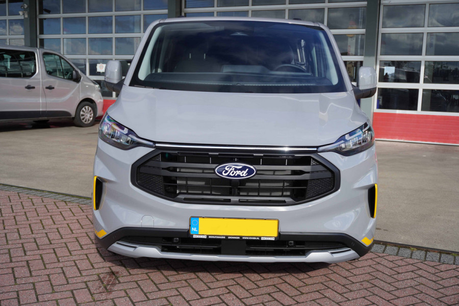Ford Transit Custom 320L 2.0 TDCI 136PK L2H1 Trail DubbelCabine Schuifdeur L/R Nr. V090 | Airco | Adap | Navi| Camera | Blis | 20 inch LM velgen | DEMO