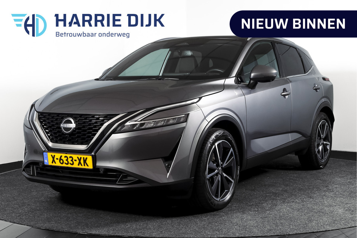 Nissan QASHQAI 1.3 MHEV 140 PK Tekna Orig. NL | Panodak | Elek. Stoel | Elek. Klep | Adapt. Cruise | PDC | 360 Camera | NAV + App. Connect | ECC | Trekhaak | LM 19" |
