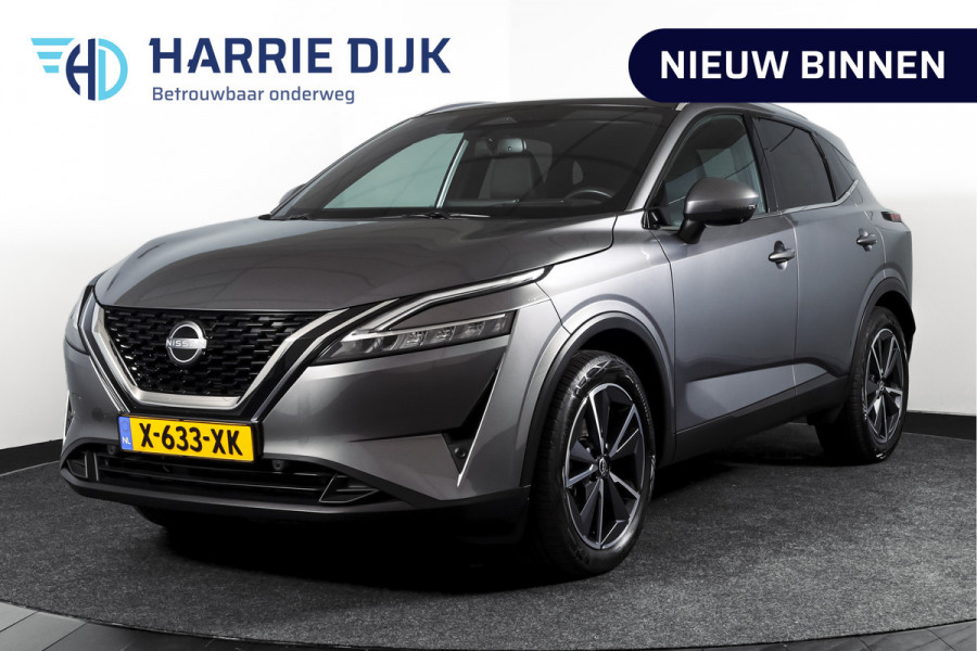 Nissan QASHQAI 1.3 MHEV 140 PK Tekna Orig. NL | Panodak | Elek. Stoel | Elek. Klep | Adapt. Cruise | PDC | 360 Camera | NAV + App. Connect | ECC | Trekhaak | LM 19" |