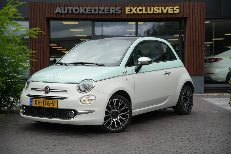 Fiat 500 0.9 TwinAir Turbo Collezione Panoramadak Airco Cruise Uconnect 16”LM Two Tone