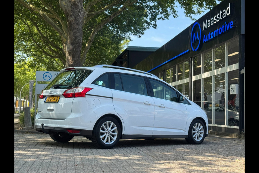 Ford Grand C-Max 1.0 Titanium 7 zits PANO Leer Facelift Vol Dealer onderhouden