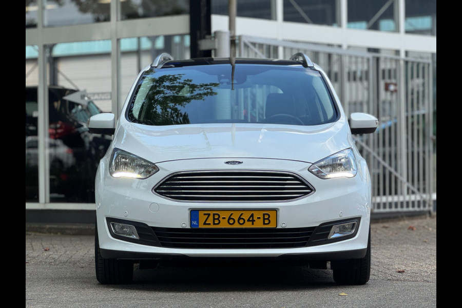 Ford Grand C-Max 1.0 Titanium 7 zits PANO Leer Facelift Vol Dealer onderhouden