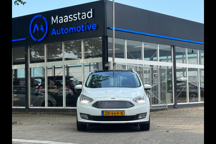 Ford Grand C-Max 1.0 Titanium 7 zits PANO Leer Facelift Vol Dealer onderhouden