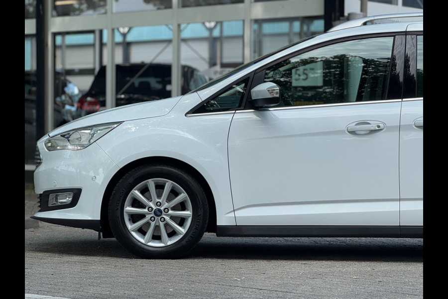 Ford Grand C-Max 1.0 Titanium 7 zits PANO Leer Facelift Vol Dealer onderhouden