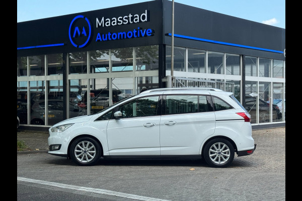 Ford Grand C-Max 1.0 Titanium 7 zits PANO Leer Facelift Vol Dealer onderhouden