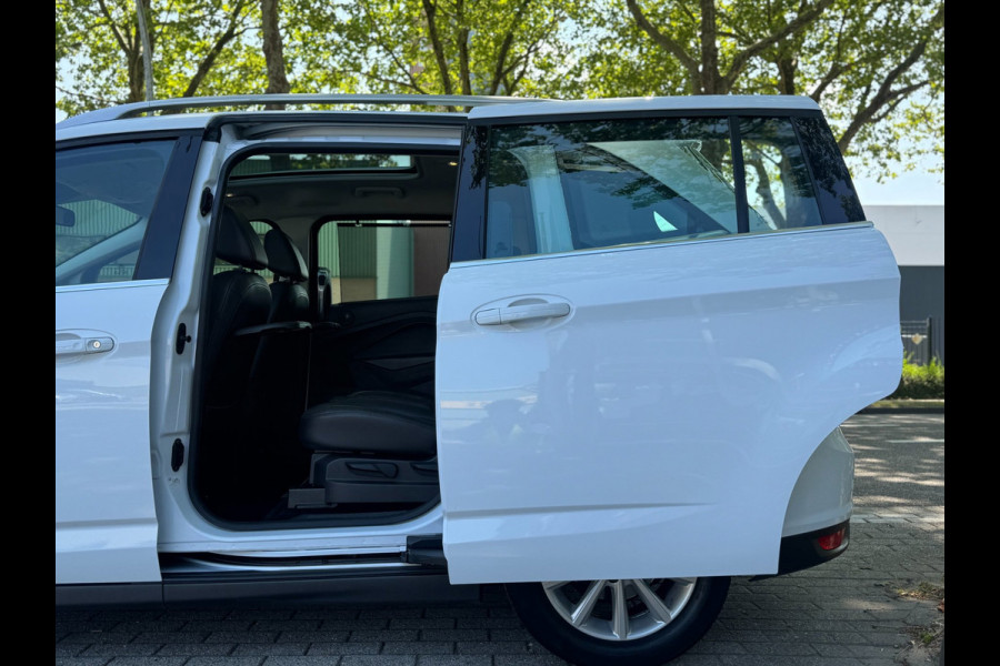 Ford Grand C-Max 1.0 Titanium 7 zits PANO Leer Facelift Vol Dealer onderhouden