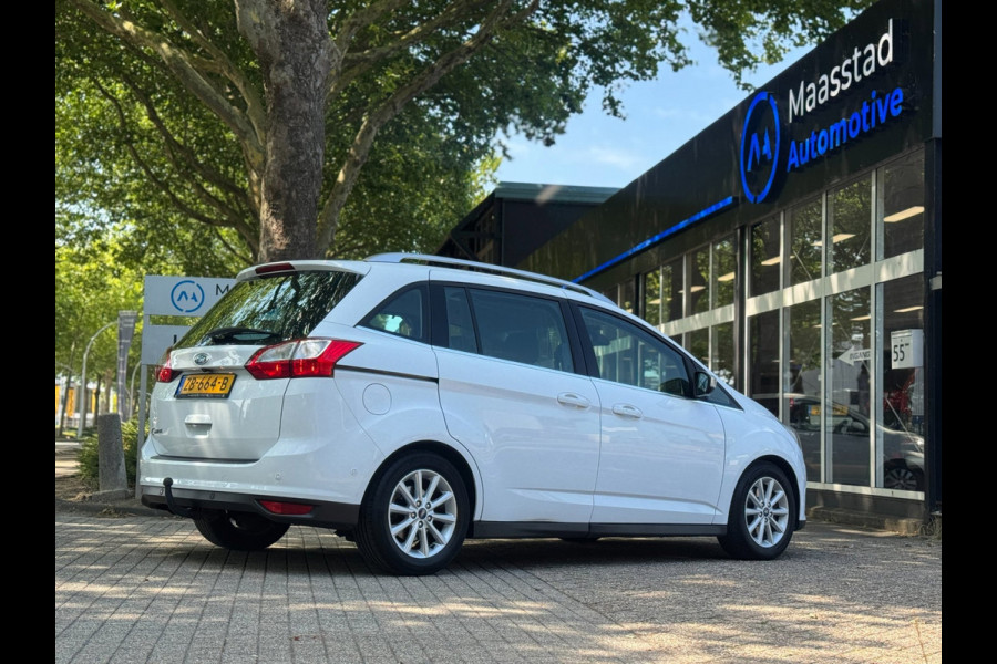 Ford Grand C-Max 1.0 Titanium 7 zits PANO Leer Facelift Vol Dealer onderhouden